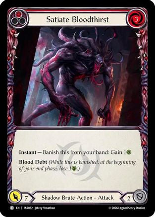 Satiate Bloodthirst (Red) (IAR032) Rainbow Foil