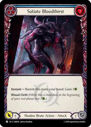 Satiate Bloodthirst (Blue) (IAR034) Rainbow Foil