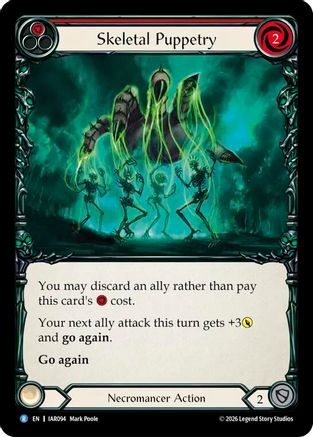 Skeletal Puppetry (Red) (IAR094) Rainbow Foil