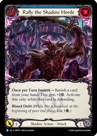 Rally the Shadow Horde (Blue) (IAR173)