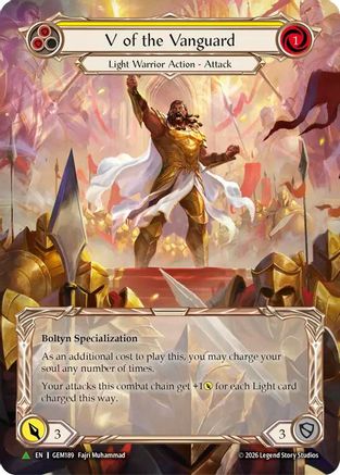 V of the Vanguard (Marvel) (GEM189) Cold Foil
