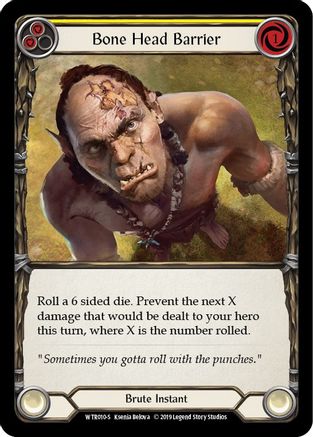 Bone Head Barrier (WTR010)  Unlimited Edition Rainbow Foil