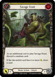 Savage Feast (Yellow) (WTR015)  Unlimited Edition Rainbow Foil