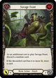 Savage Feast (Blue) (WTR016)  Unlimited Edition