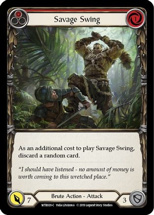 Savage Swing (Red) (WTR020)  1st Edition