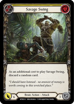 Savage Swing (Yellow) (WTR021)  Unlimited Edition