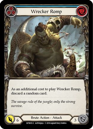 Wrecker Romp (Blue) (WTR031)  1st Edition