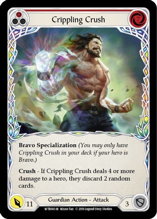 Crippling Crush (WTR043)  1st Edition Rainbow Foil