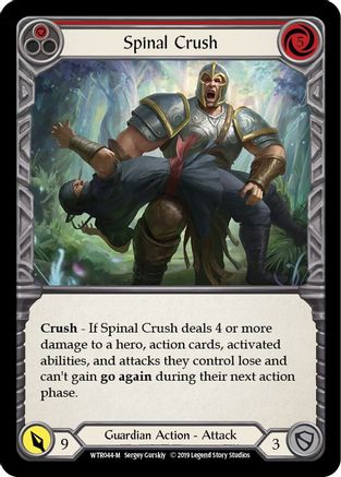 Spinal Crush (WTR044)  1st Edition Rainbow Foil