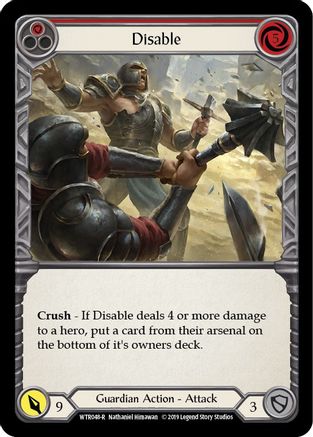 Disable (Red) (WTR048)  1st Edition