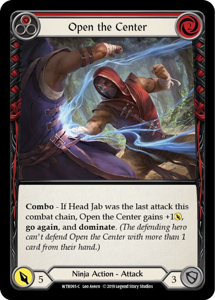 Open the Center (Red) (WTR095)  1st Edition Rainbow Foil