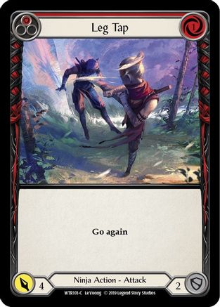Leg Tap (Red) (WTR101)  1st Edition Rainbow Foil
