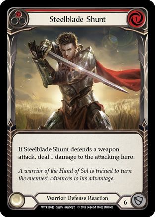 Steelblade Shunt (Red) (WTR126)  1st Edition Rainbow Foil