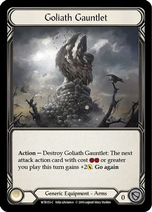 Goliath Gauntlet (WTR153)  1st Edition Cold Foil