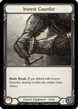 Ironrot Gauntlet (WTR157)  1st Edition