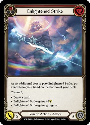 Enlightened Strike (WTR159)  Unlimited Edition Rainbow Foil