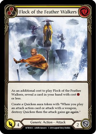 Flock of the Feather Walkers (Yellow) (WTR183)  1st Edition Rainbow Foil