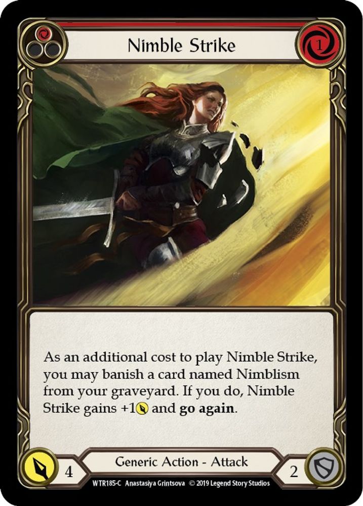 Nimble Strike (Red) (WTR185)  Unlimited Edition