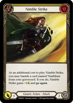 Nimble Strike (Yellow) (WTR186)  1st Edition