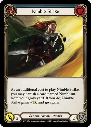 Nimble Strike (Blue) (WTR187)  Unlimited Edition