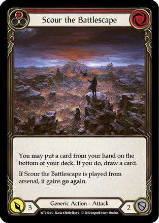 Scour the Battlescape (Red) (WTR194)  1st Edition