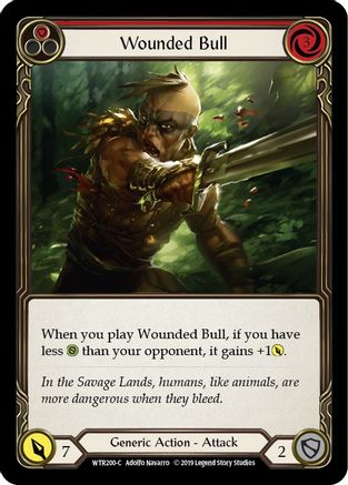 Wounded Bull (Red) (WTR200)  1st Edition