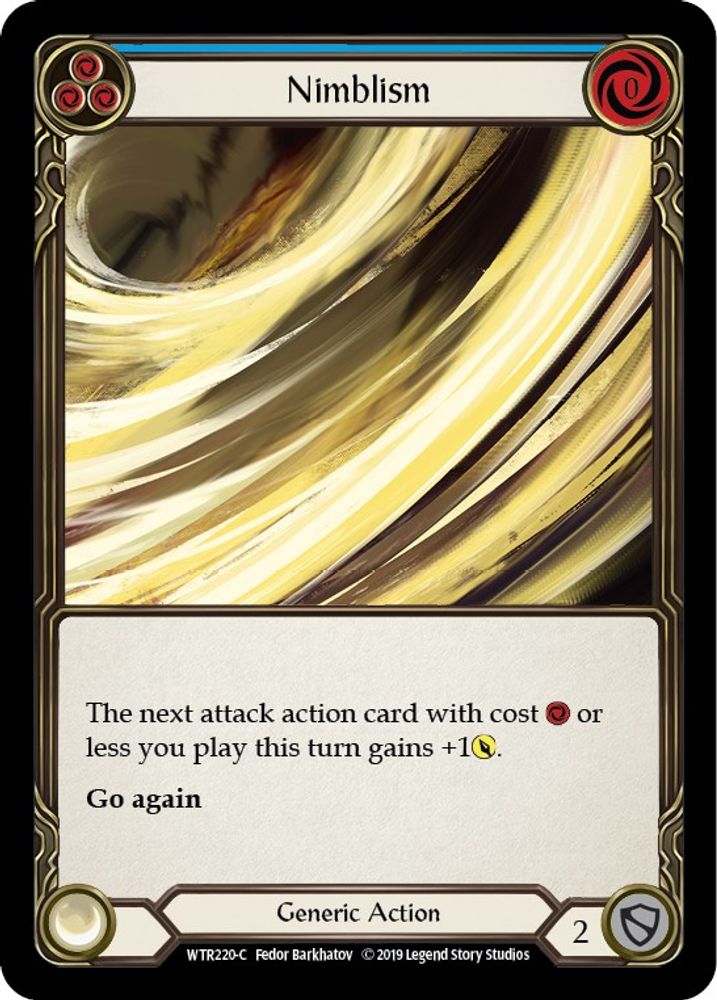 Nimblism (Blue) (WTR220)  1st Edition Rainbow Foil