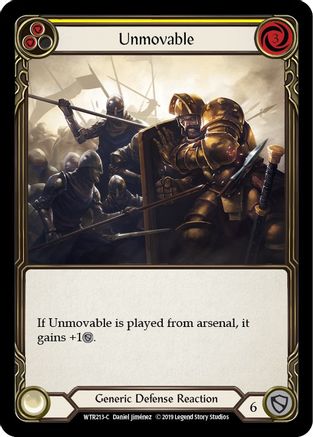 Unmovable (Yellow) (WTR213)  Unlimited Edition Rainbow Foil