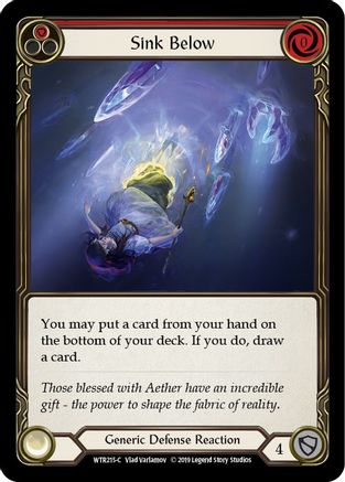 Sink Below (Red) (WTR215)  1st Edition Rainbow Foil