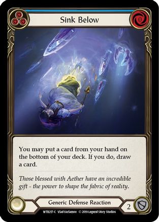 Sink Below (Blue) (WTR217)  1st Edition Rainbow Foil