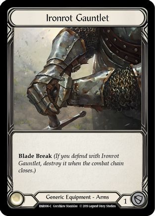 Ironrot Gauntlet (RNR006)  1st Edition