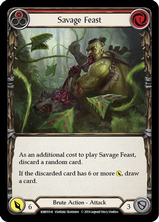 Savage Feast (Red) (RNR010)  1st Edition