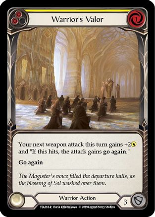 Warrior's Valor (Yellow) (TEA018)  1st Edition