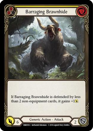 Barraging Brawnhide (Yellow) (RNR019)