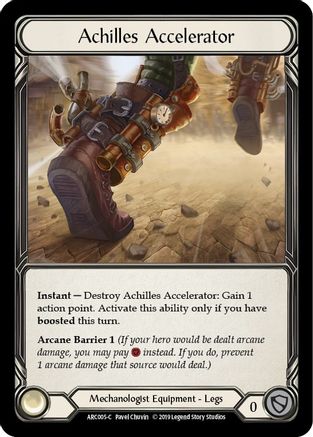 Achilles Accelerator (ARC005)  Unlimited Edition Rainbow Foil