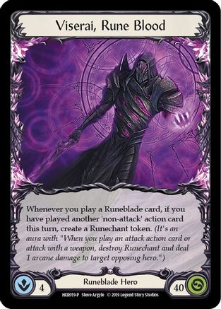 Viserai, Rune Blood (Rainbow) - HER019 (HER019)  1st Edition Rainbow Foil