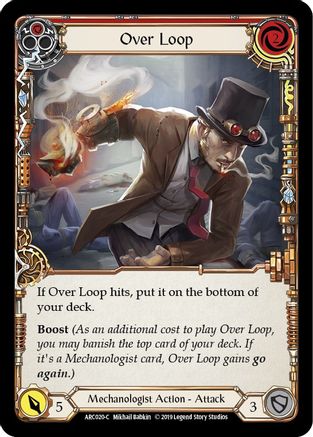 Over Loop (Red) (ARC020)  Unlimited Edition Rainbow Foil