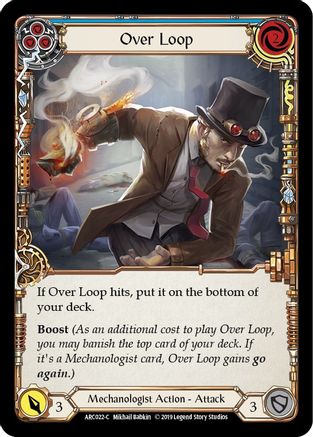 Over Loop (Blue) (ARC022)  Unlimited Edition Rainbow Foil