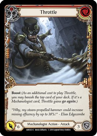 Throttle (Red) (ARC023)  1st Edition Rainbow Foil
