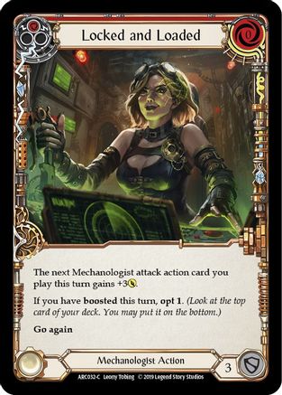 Locked and Loaded (Red) (ARC032)  1st Edition Rainbow Foil