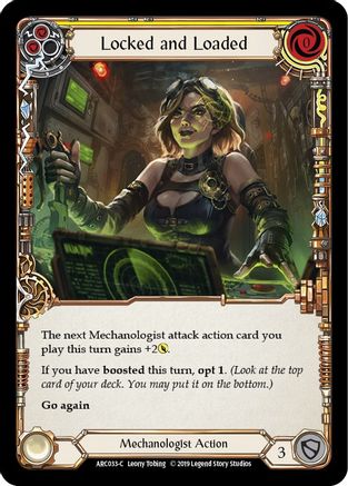 Locked and Loaded (Yellow) (ARC033)  Unlimited Edition Rainbow Foil