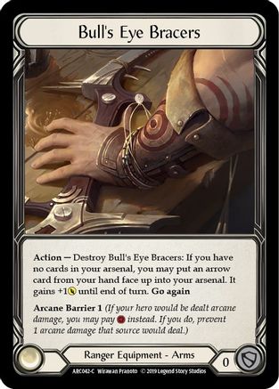 Bull's Eye Bracers (ARC042)  1st Edition Cold Foil