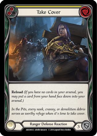 Take Cover (Yellow) (ARC049)  Unlimited Edition Rainbow Foil