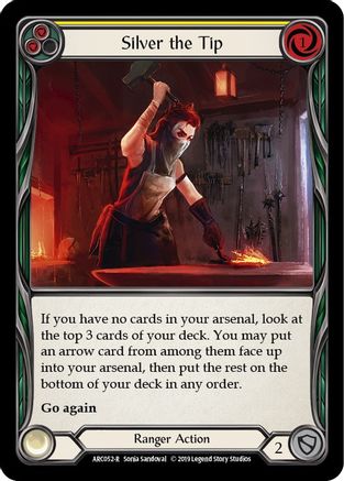 Silver the Tip (Yellow) (ARC052)  1st Edition Rainbow Foil