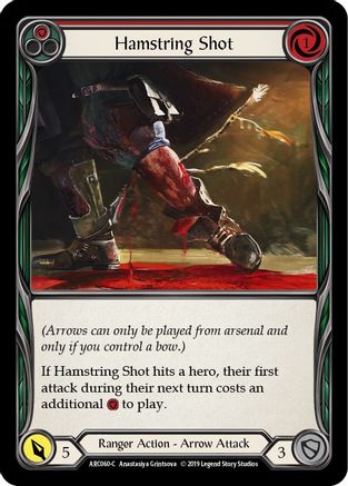 Hamstring Shot (Red) (ARC060)  Unlimited Edition Rainbow Foil