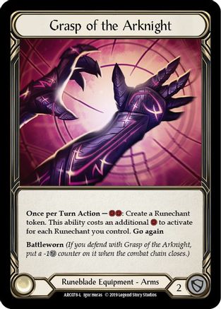 Grasp of the Arknight (ARC078)  Unlimited Edition Rainbow Foil