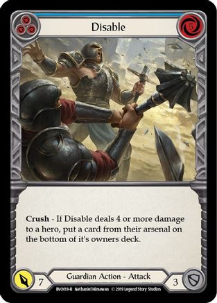 Disable (Blue) (BVO019)  1st Edition
