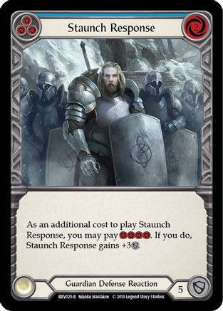 Staunch Response (Blue) (BVO020)  1st Edition