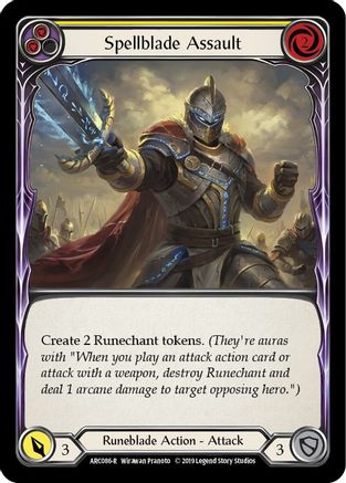 Spellblade Assault (Yellow) (ARC086)  1st Edition
