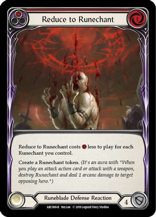 Reduce to Runechant (Red) (ARC088)  1st Edition